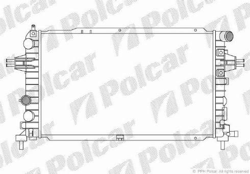 Polcar 5509085X - Radiators, Motora dzesēšanas sistēma autodraugiem.lv