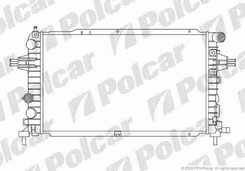 Polcar 550908-5 - Radiators, Motora dzesēšanas sistēma autodraugiem.lv