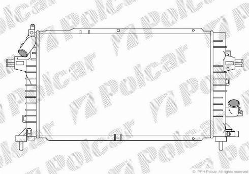 Polcar 5509086X - Radiators, Motora dzesēšanas sistēma autodraugiem.lv