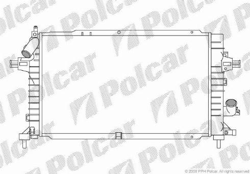 Polcar 550908-6 - Radiators, Motora dzesēšanas sistēma autodraugiem.lv