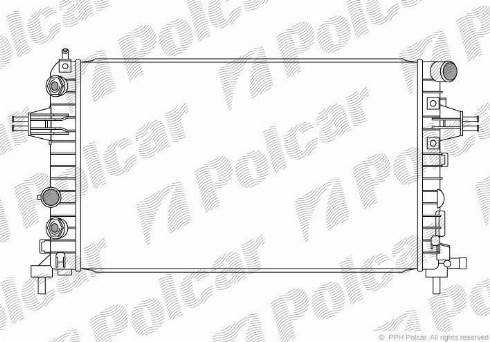 Polcar 5509081X - Radiators, Motora dzesēšanas sistēma autodraugiem.lv