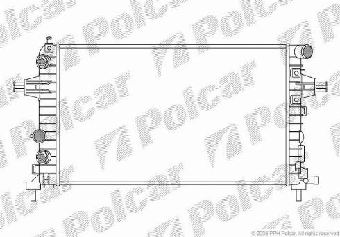 Polcar 550908-1 - Radiators, Motora dzesēšanas sistēma autodraugiem.lv