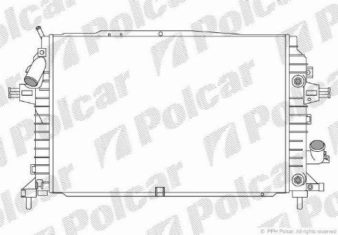 Polcar 5509088X - Radiators, Motora dzesēšanas sistēma autodraugiem.lv