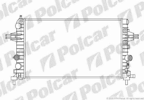 Polcar 550908-2 - Radiators, Motora dzesēšanas sistēma autodraugiem.lv