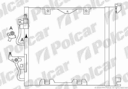 Polcar 5509K84X - Kondensators, Gaisa kond. sistēma autodraugiem.lv
