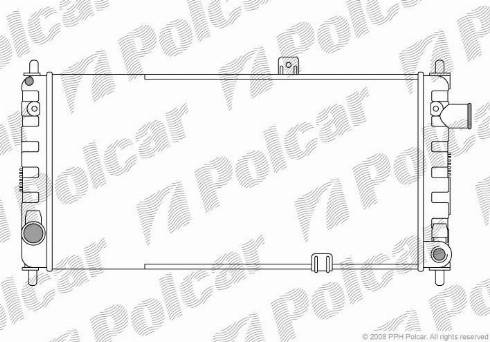 Polcar 5504083X - Radiators, Motora dzesēšanas sistēma autodraugiem.lv