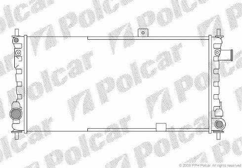 Polcar 550408-3 - Radiators, Motora dzesēšanas sistēma autodraugiem.lv