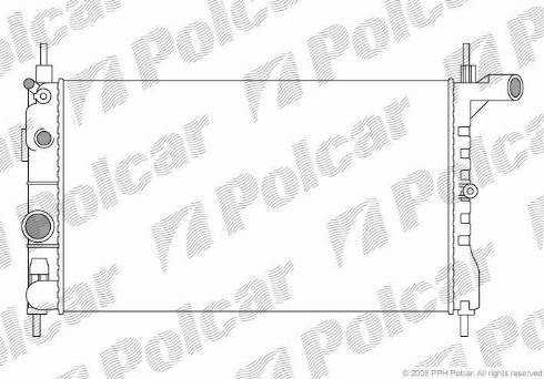 Polcar 550508-2 - Radiators, Motora dzesēšanas sistēma autodraugiem.lv