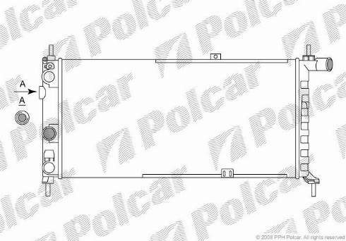 Polcar 550508A4 - Radiators, Motora dzesēšanas sistēma autodraugiem.lv