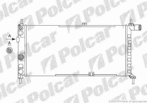 Polcar 550508A3 - Radiators, Motora dzesēšanas sistēma autodraugiem.lv