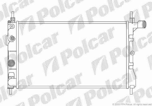 Polcar 550508A2 - Radiators, Motora dzesēšanas sistēma autodraugiem.lv