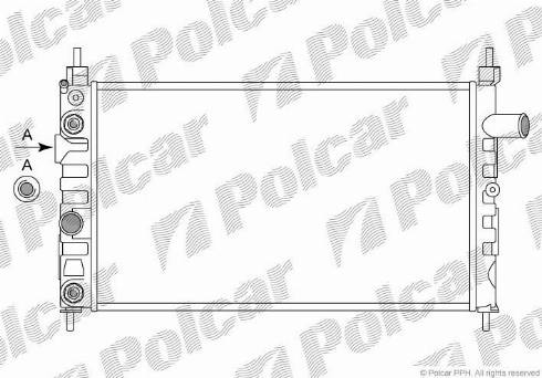 Polcar 550508A7 - Radiators, Motora dzesēšanas sistēma autodraugiem.lv