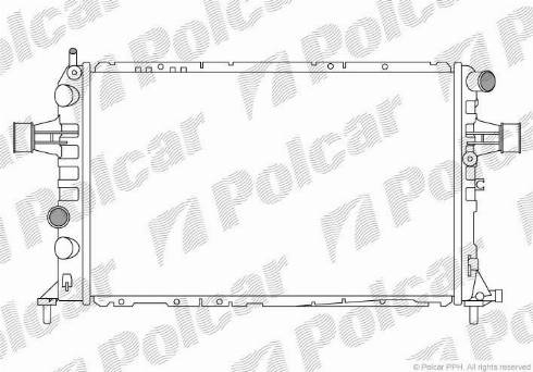 Polcar 5508084X - Radiators, Motora dzesēšanas sistēma autodraugiem.lv