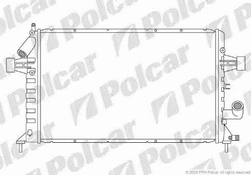 Polcar 5508085X - Radiators, Motora dzesēšanas sistēma autodraugiem.lv