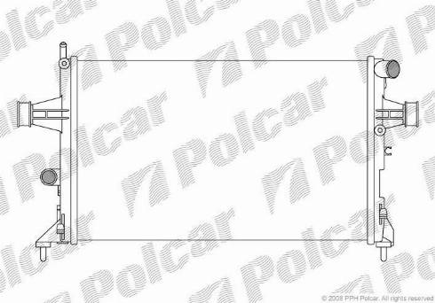 Polcar 5508086X - Radiators, Motora dzesēšanas sistēma autodraugiem.lv