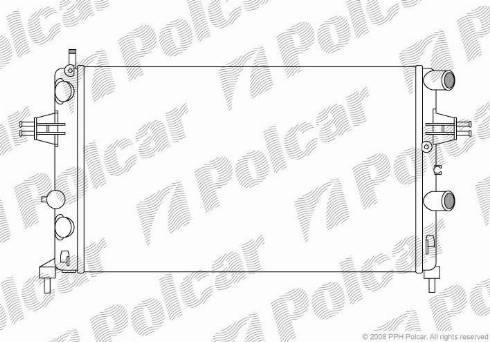 Polcar 5508081X - Radiators, Motora dzesēšanas sistēma autodraugiem.lv