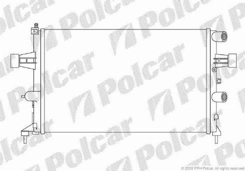 Polcar 550808-1 - Radiators, Motora dzesēšanas sistēma autodraugiem.lv