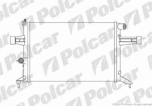 Polcar 550808-8 - Radiators, Motora dzesēšanas sistēma autodraugiem.lv