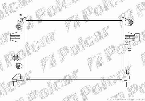 Polcar 550808-2 - Radiators, Motora dzesēšanas sistēma autodraugiem.lv