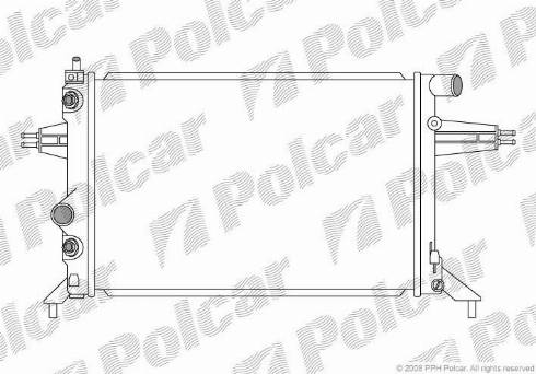 Polcar 550808-7 - Radiators, Motora dzesēšanas sistēma autodraugiem.lv