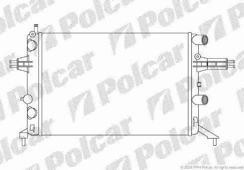 Polcar 550808A9 - Radiators, Motora dzesēšanas sistēma autodraugiem.lv