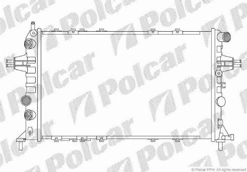 Polcar 550808A3 - Radiators, Motora dzesēšanas sistēma autodraugiem.lv