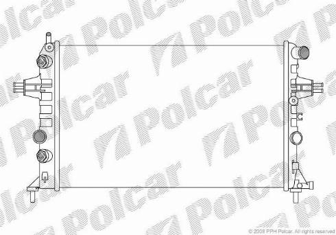 Polcar 550808A2 - Radiators, Motora dzesēšanas sistēma autodraugiem.lv