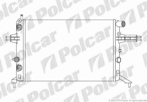 Polcar 550808A7 - Radiators, Motora dzesēšanas sistēma autodraugiem.lv