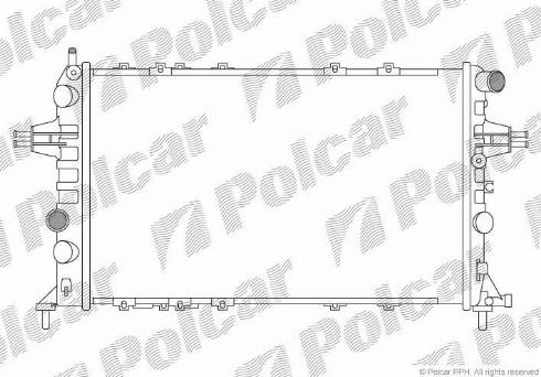 Polcar 550808B4 - Radiators, Motora dzesēšanas sistēma autodraugiem.lv