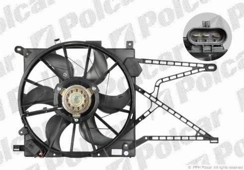 Polcar 550823W5 - Ventilators, Motora dzesēšanas sistēma autodraugiem.lv