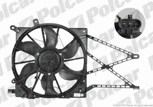 Polcar 550823W3 - Ventilators, Motora dzesēšanas sistēma autodraugiem.lv