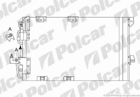 Polcar 5508K8C3 - Kondensators, Gaisa kond. sistēma autodraugiem.lv