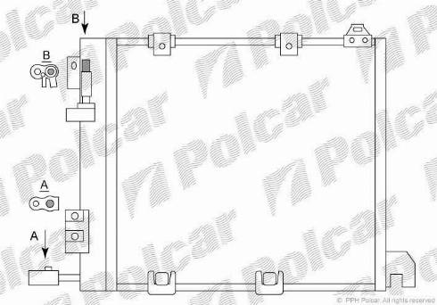 Polcar 5508K8C2S - Kondensators, Gaisa kond. sistēma autodraugiem.lv