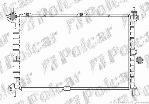 Polcar 550708-9 - Radiators, Motora dzesēšanas sistēma autodraugiem.lv