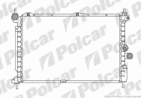 Polcar 5507084X - Radiators, Motora dzesēšanas sistēma autodraugiem.lv