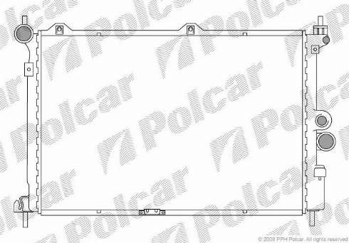 Polcar 550708-4 - Radiators, Motora dzesēšanas sistēma autodraugiem.lv