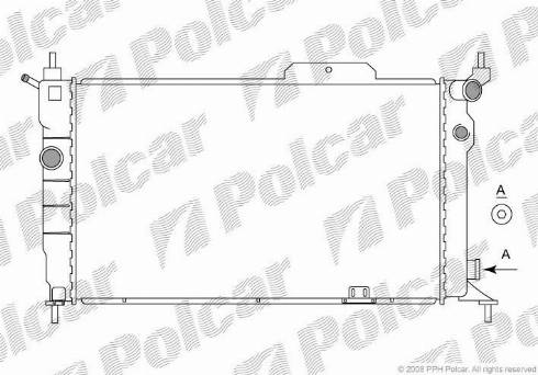 Polcar 5507085X - Radiators, Motora dzesēšanas sistēma autodraugiem.lv