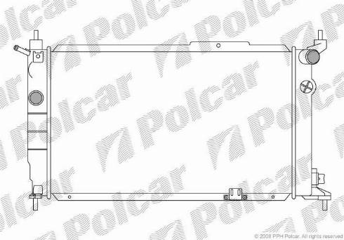 Polcar 550708-5 - Radiators, Motora dzesēšanas sistēma autodraugiem.lv