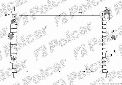 Polcar 550708-6 - Radiators, Motora dzesēšanas sistēma autodraugiem.lv