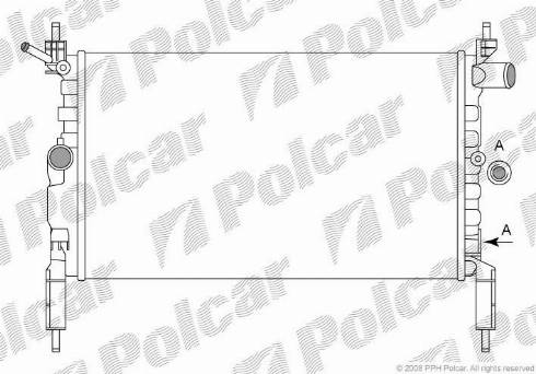 Polcar 5507081X - Radiators, Motora dzesēšanas sistēma autodraugiem.lv