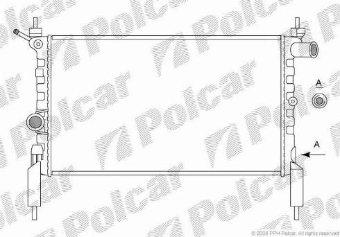 Polcar 550708-1 - Radiators, Motora dzesēšanas sistēma autodraugiem.lv