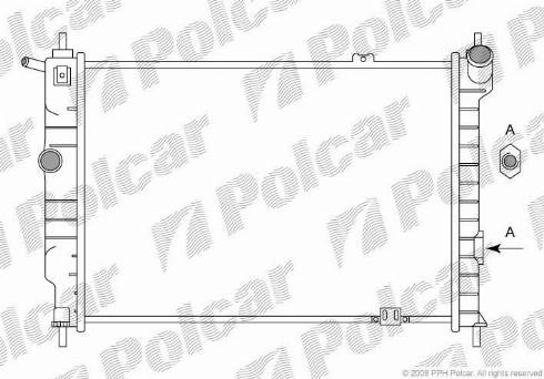 Polcar 550708-2 - Radiators, Motora dzesēšanas sistēma autodraugiem.lv