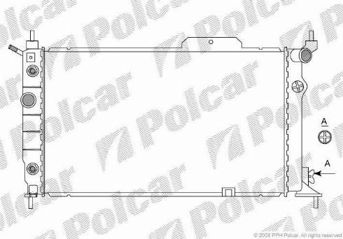 Polcar 550708-7 - Radiators, Motora dzesēšanas sistēma autodraugiem.lv