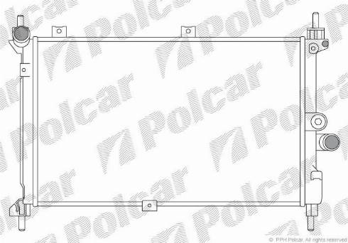 Polcar 550708A4 - Radiators, Motora dzesēšanas sistēma autodraugiem.lv