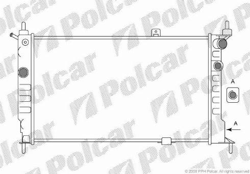 Polcar 550708A5 - Radiators, Motora dzesēšanas sistēma autodraugiem.lv