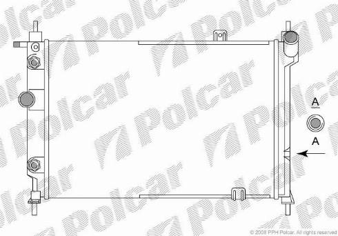 Polcar 550708A6 - Radiators, Motora dzesēšanas sistēma autodraugiem.lv