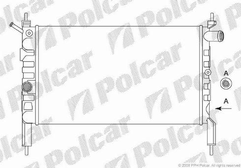 Polcar 550708A1 - Radiators, Motora dzesēšanas sistēma autodraugiem.lv