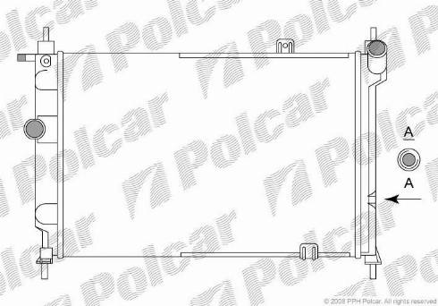 Polcar 550708A3 - Radiators, Motora dzesēšanas sistēma autodraugiem.lv