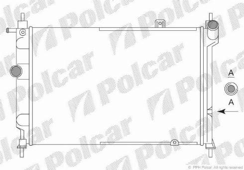 Polcar 550708A2 - Radiators, Motora dzesēšanas sistēma autodraugiem.lv