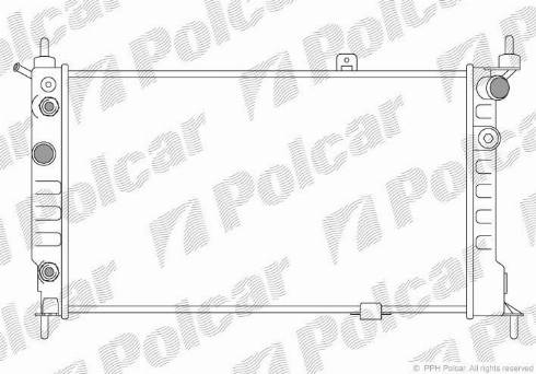 Polcar 550708A7 - Radiators, Motora dzesēšanas sistēma autodraugiem.lv